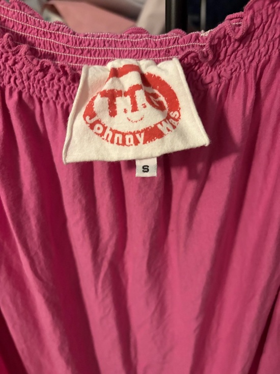 Johnny Was Pink Eyelet Mini Dress - Picture 6 of 7